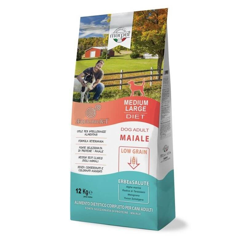 Marpet Chien Equilibria Low Grain 100% Porc Medium Adult 12 kg Marpet Chien Equilibria Low Grain 100% Porc Medium Adult 12 kg