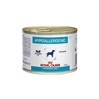 royal canin hypoallergenic cane umido 6 lattine da 200 gr - 