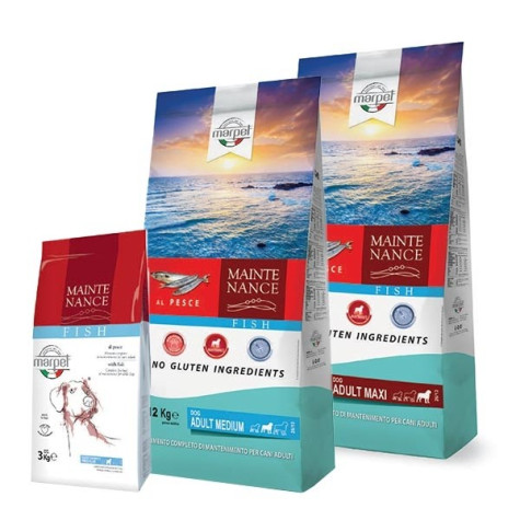 Marpet - Chien maintien Dog Dry al Poisson Maxi Adult 12 kg