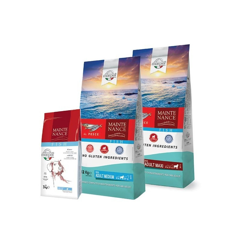 Marpet - Chien maintien Dog Dry Poulet et Poisson Maxi 12 kg