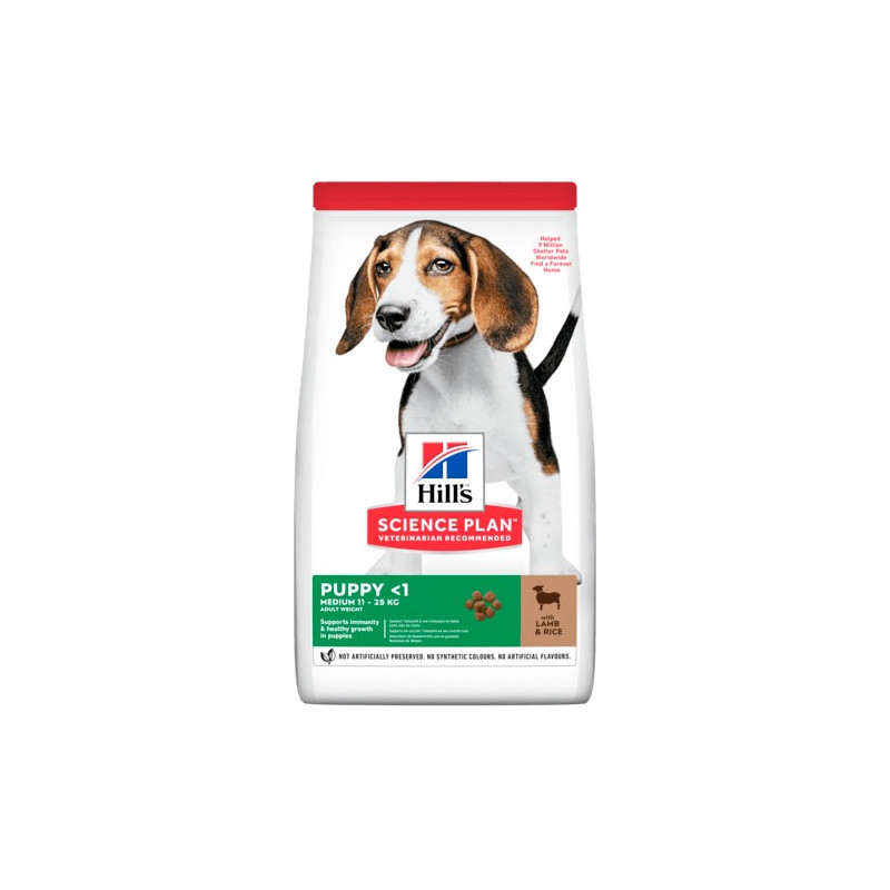 Hill's Chien Puppy Medium avec agneau et riz 12 kg Hill's Chien Puppy Medium avec agneau et riz 12 kg