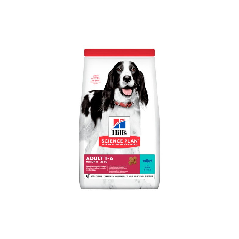 HILL'S Chien adult Medium Thon Riz 2,5 kg