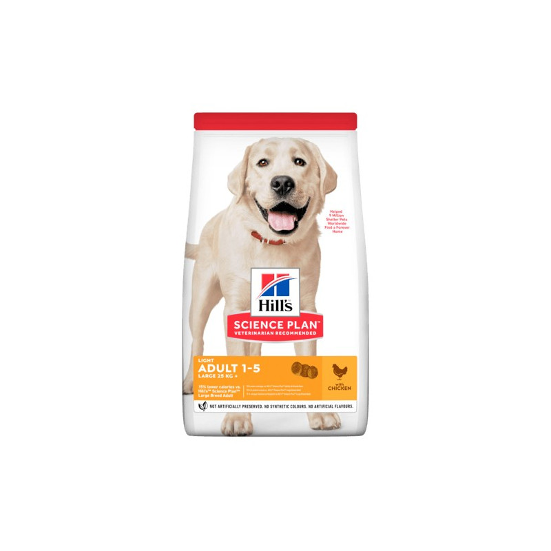 HILL'S Chien adult light large poulet 12 kg