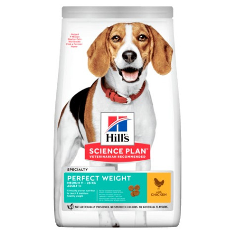 Hill's Science Plan Canine Adult Medium Perfect Weight 12 kg (Dog)