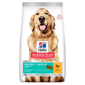 HILL'S Perfect Weight cane adult large pollo 12 kg - 