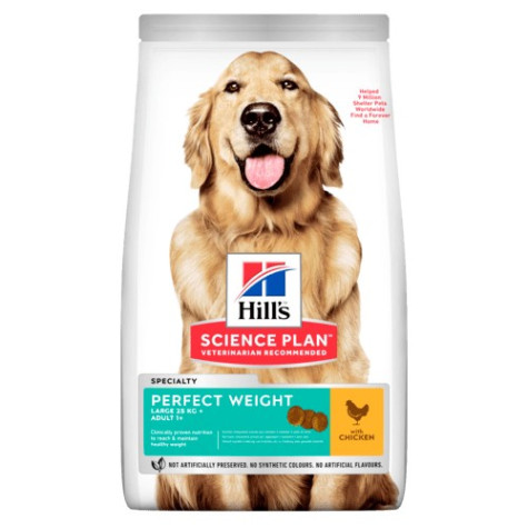 HILL'S Perfect Weight cane adult large pollo 12 kg -