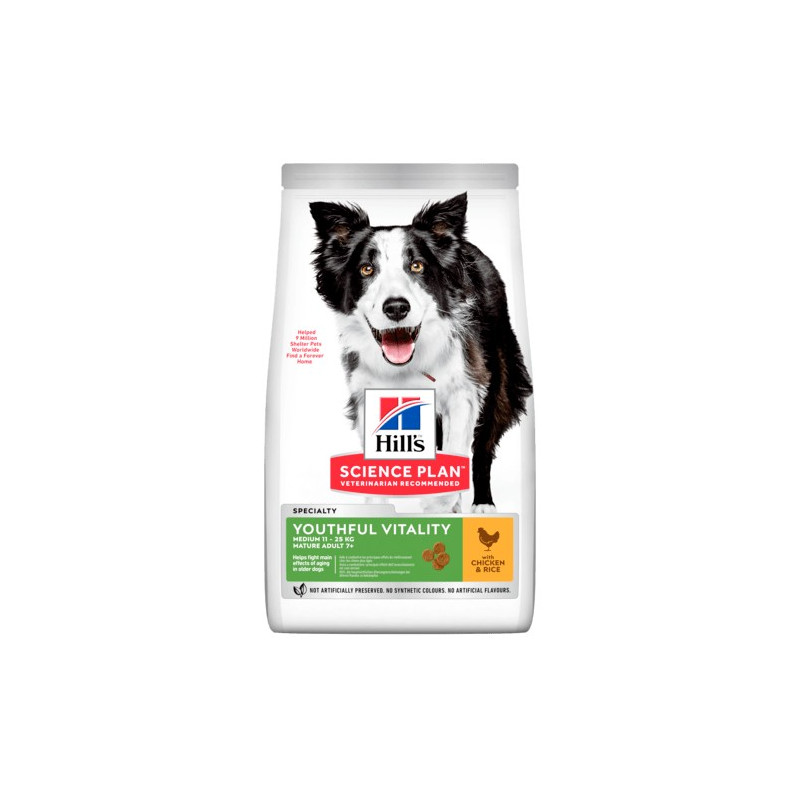 HILL'S Chien Youthful Vitality mature adult 7+ medium Poulet 2,5 kg HILL'S Chien Youthful Vitality mature adult 7+ medium Poulet 2,5 kg