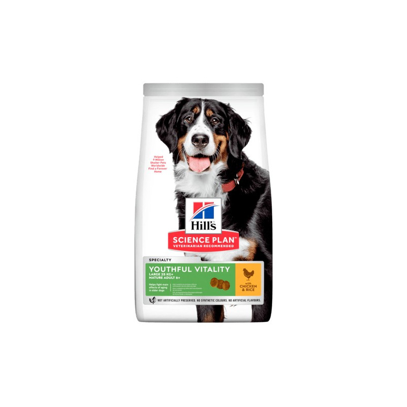 HILL'S Chien Youthful Vitality Large mature adult 5+ Poulet 12 kg