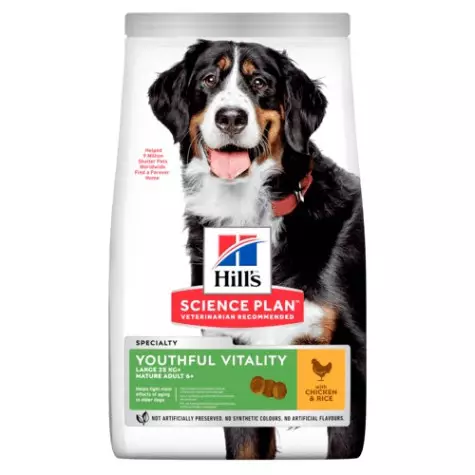 HILL'S Cane Youthful Vitality Großer erwachsener Erwachsener 5+ Huhn 12 kg