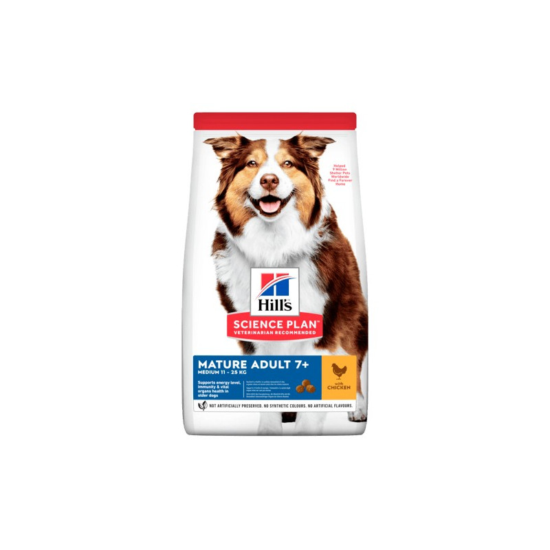 HILL'S Chien mature adult 7+Poulet 2,5 kg HILL'S Chien mature adult 7+Poulet 2,5 kg
