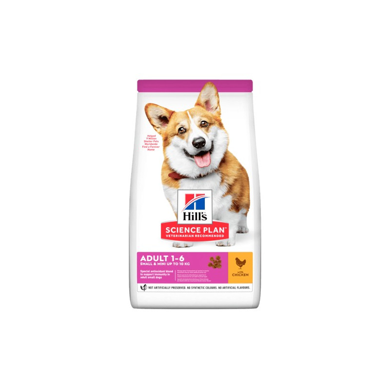 HILL'S Chien adult small mini poulet 6 kg