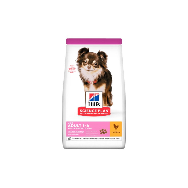 HILL'S Chien adult light small mini poulet 1,5 kg