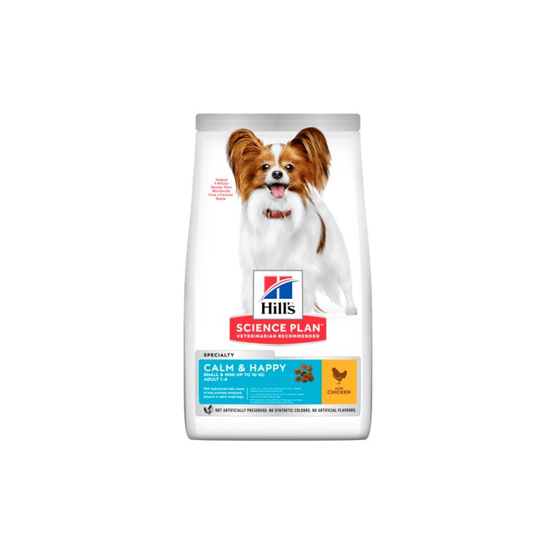 HILL'S Science Plan Calm et Happy Small et Miniature Puppy au Poulet 1,5 kg