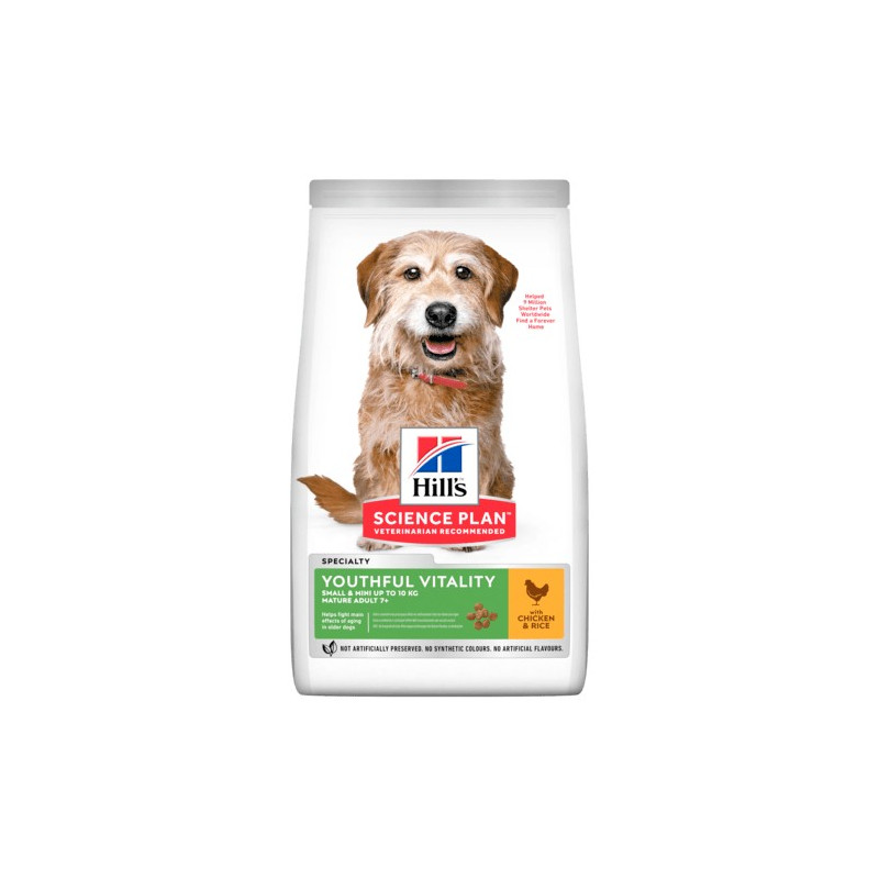 HILL'S Chien Youthful Vitality mature adult 7+ small mini 1,5 kg HILL'S Chien Youthful Vitality mature adult 7+ small mini 1,5 kg