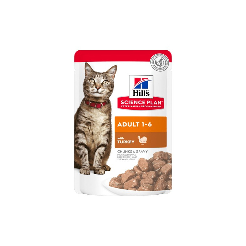 Hill's Adult Cat Tender chunks in turkey sauce 12x85 g