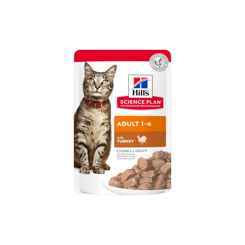 Hill's Chat adult Teneri bouchées in salsa Dinde 12 x 85 g Hill's Chat adult Teneri bouchées in salsa Dinde 12 x 85 g