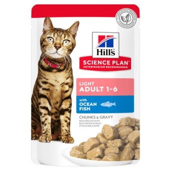 Hill's Cat Tender Chunks in Light Adult Fischsauce 12x85 gr.