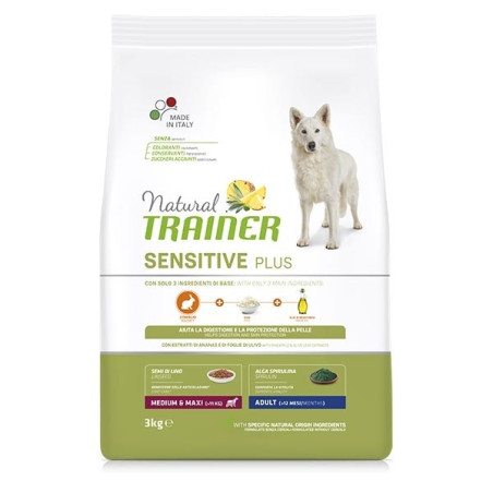 Trainer Natural Sensitive Adult Medium & Maxi Coniglio 3 kg - 