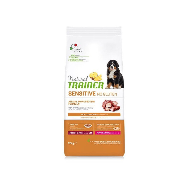 Trainer Natural Sensitive Puppy et Junior Medium et Maxi canard 3 kg Trainer Natural Sensitive Puppy et Junior Medium et Maxi canard 3 kg