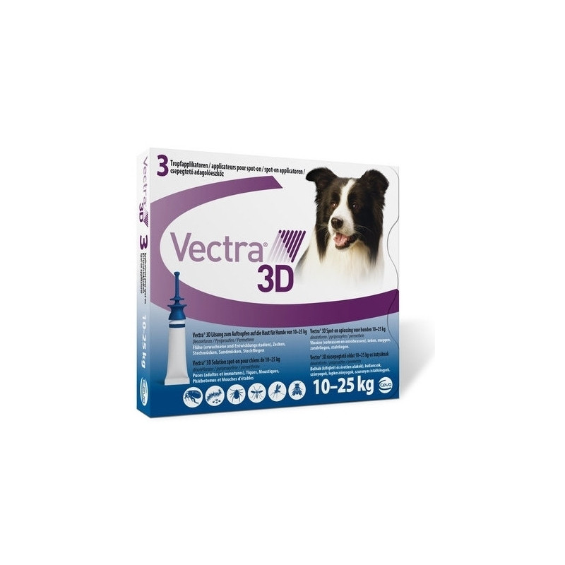 Ceva - Vectra 3D bleu pour Chien 1025 kg
