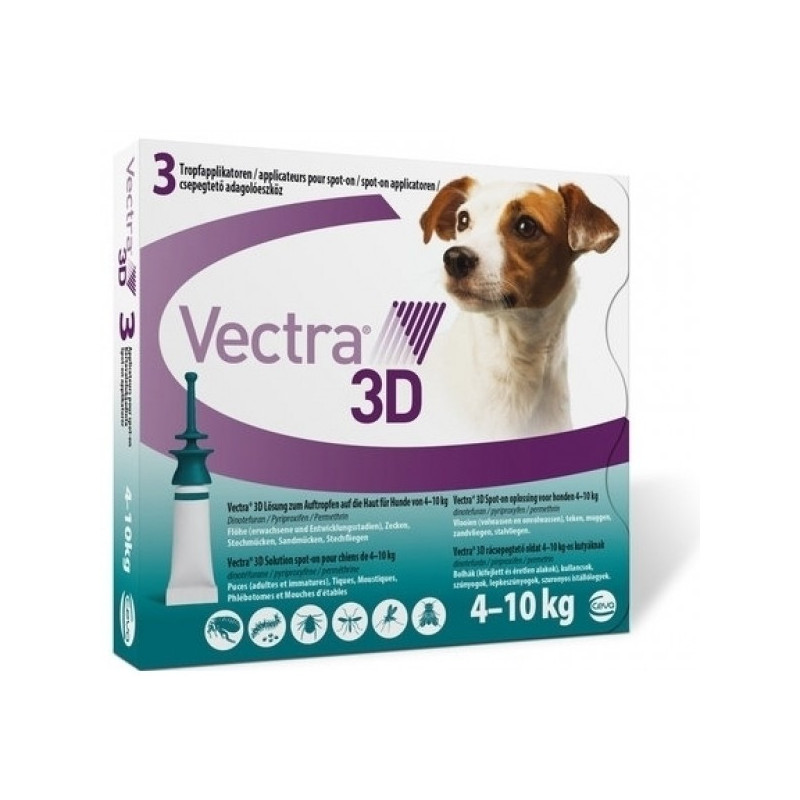 Ceva Vectra 3D verde per cani 4-10 kg
