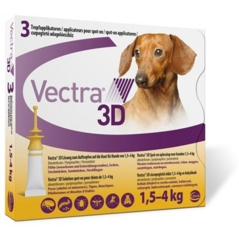 Ceva Vectra 3D yellow for dogs 1,5-4 kg