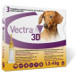 Ceva Vectra 3D giallo pour Chien 1,54 kg