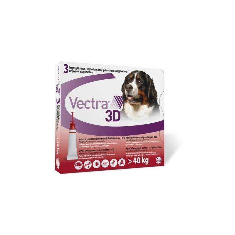 Ceva Vectra 3D rouge pour Chien oltre 40 kg