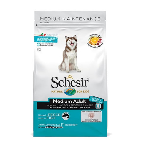 SCHESIR Chien adult medium Poisson 12 kg