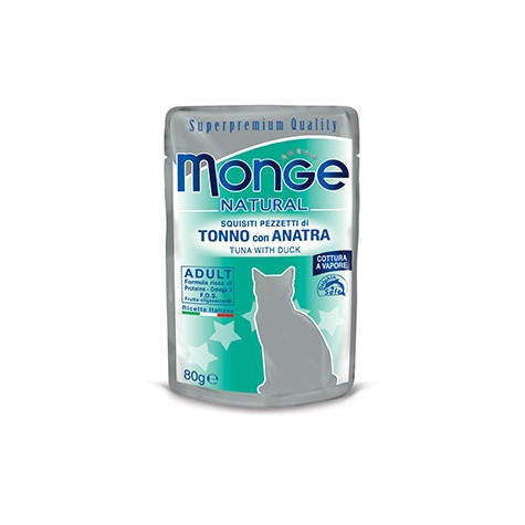 Monge Natural Superpremium Cotti a Vapore au Thon et Canard 80 g