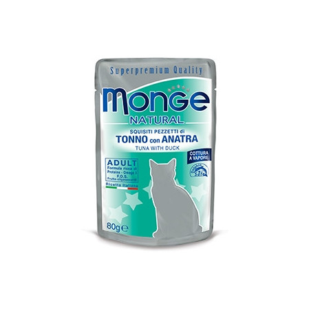 Monge Natural Superpremium Cotti a Vapore con Tonno e Anatra 80 gr. - 