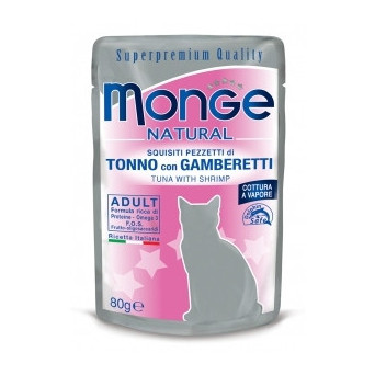 Monge Natural Superpremium Tonno con Gamberetti 80 gr. - 
