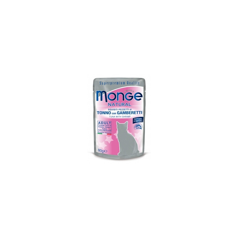 Monge Natural Superpremium Thon aux crevettes 80 g Monge Natural Superpremium Thon aux crevettes 80 g