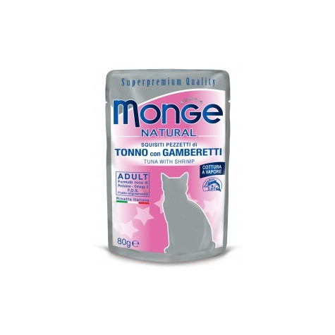 Monge Natural Superpremium Thon aux crevettes 80 g