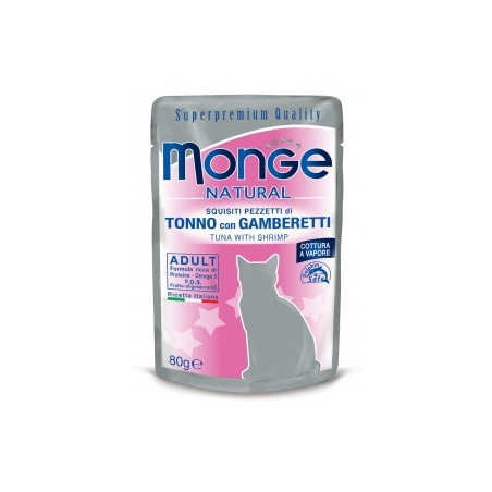 Monge Natural Superpremium Tonno con Gamberetti 80 gr. - 