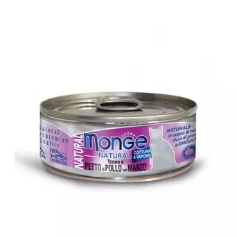 Monge Superpremium Thunfisch-Hähnchenbrust-Rind 80 gr