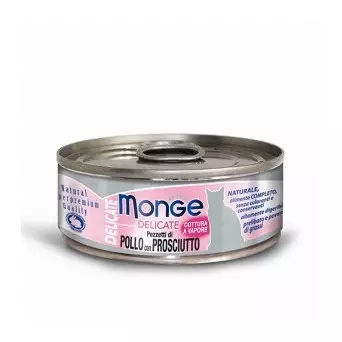 Monge Natural Superpremium Hühnchen- und Schinkenstücke 80 gr