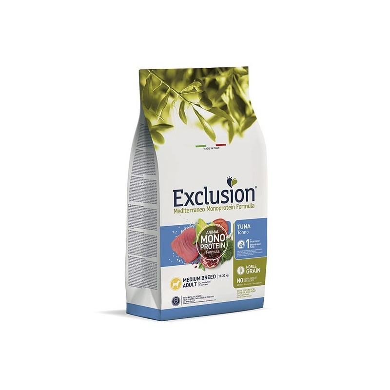 EXCLUSION Mediterraneo monoprotéique Adult medium thon 3 kg