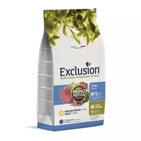 EXCLUSION Mediterranean Monoproteic Adult medium tuna 12 Kg.