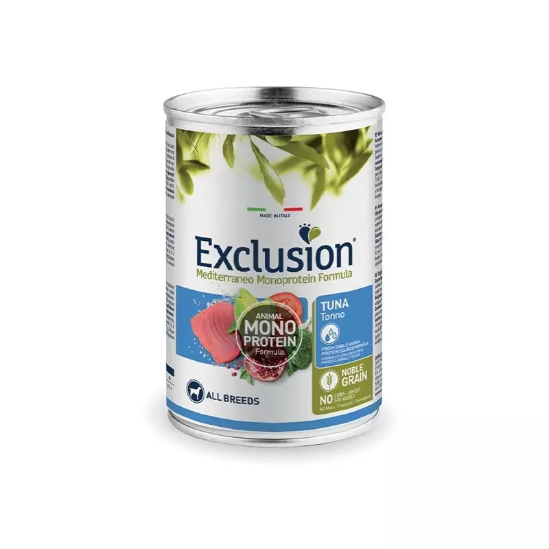 EXCLUSION Mediterraneo Monoproteico adult con Tonno 400 g EXCLUSION Mediterraneo Monoproteico adult con Tonno 400 g