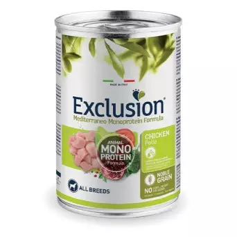 EXCLUSION Mediterraneo Monoproteico adult con Pollo 400 g - 