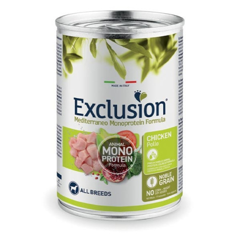 EXCLUSION Mediterraneo Monoprotéique adult au Poulet 400 g