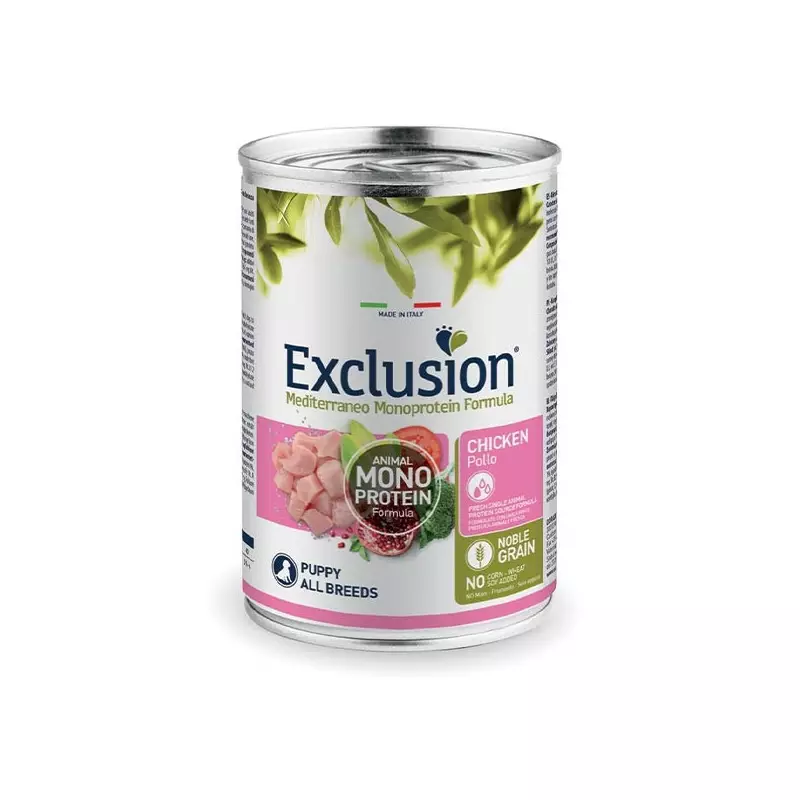 EXCLUSION Mediterraneo Monoproteico Puppy Pollo 400 g