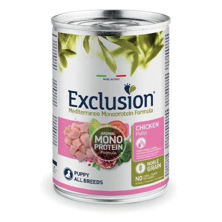 EXCLUSION Mediterraneo Monoproteico Puppy Pollo 400 g - 