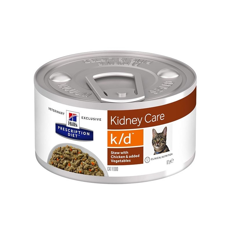 Hill's K/D Chat au Poulet et légumes (spezzatino) 24 x 82 g