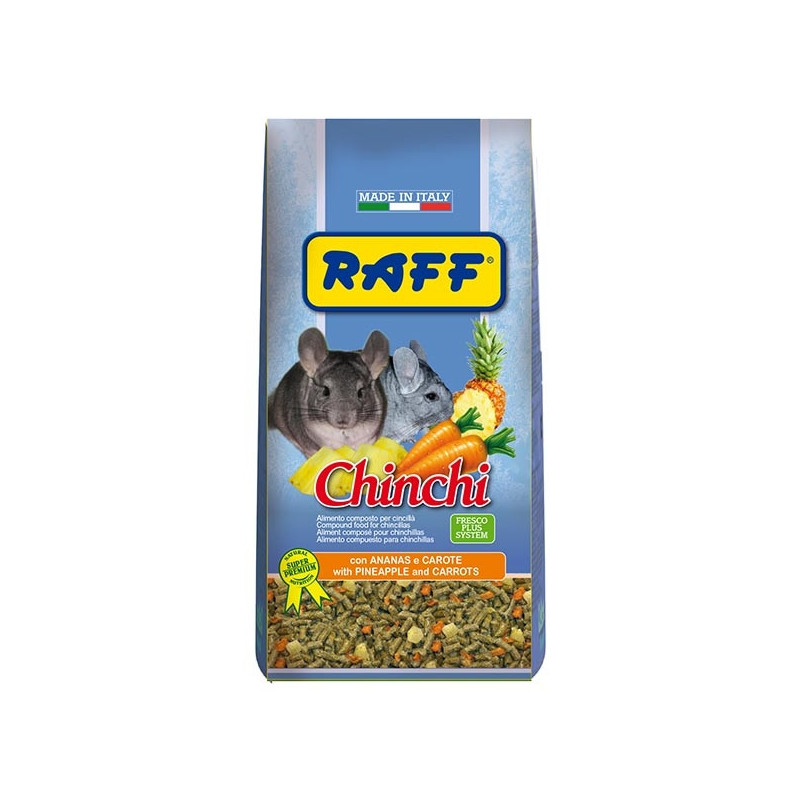 RAFF Chinchi per Cincillà con Ananas e Carota 800 gr.