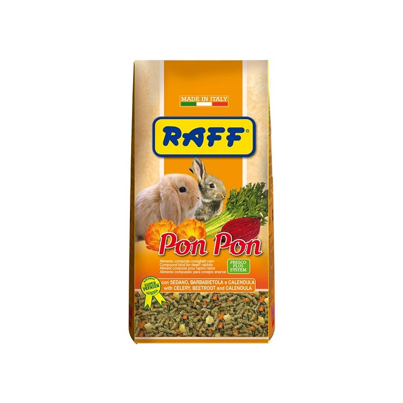 RAFF Pon Pon avec Sedano, Barbabietola et fiori de Calendula 800 g