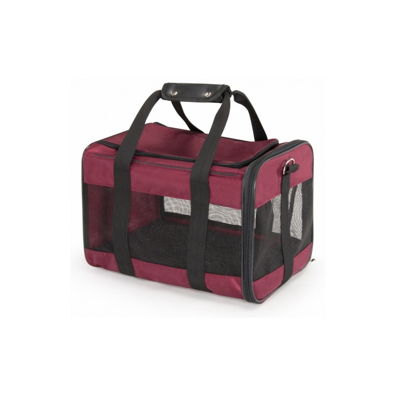 CAMON Trasportino pour petits animaux Bordeaux 41 x 29x29 cm