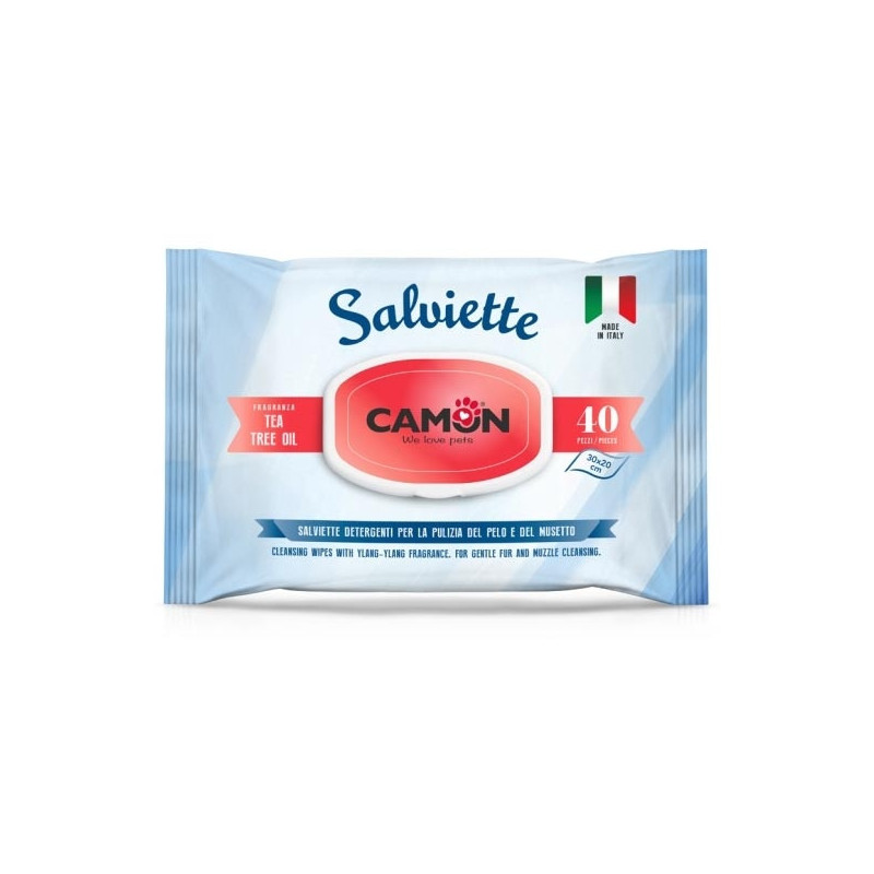 CAMON Lingettes nettoyantes al Tea Tree Oil 20 pièces