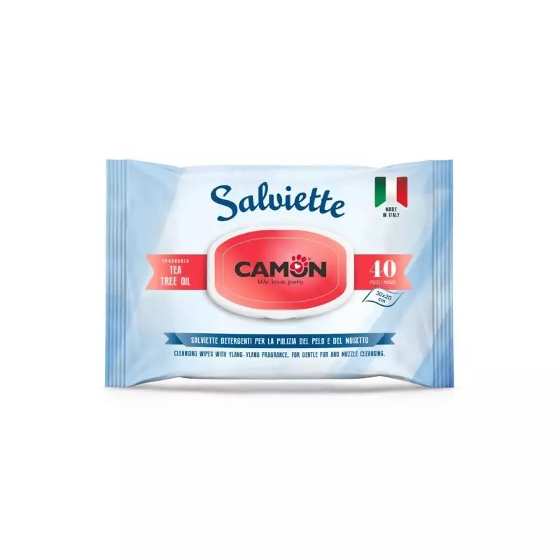 CAMON Tea Tree Oil Cleansing Wipes 20 pcs. CAMON Tea Tree Oil Cleansing Wipes 20 pcs.
